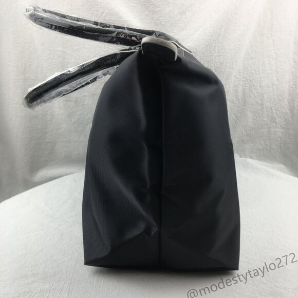 NWT Longchamp Le Pliage Original Large Shoulder Nylon Bag Tote IN NEW BLACK - Picture 5 of 12
